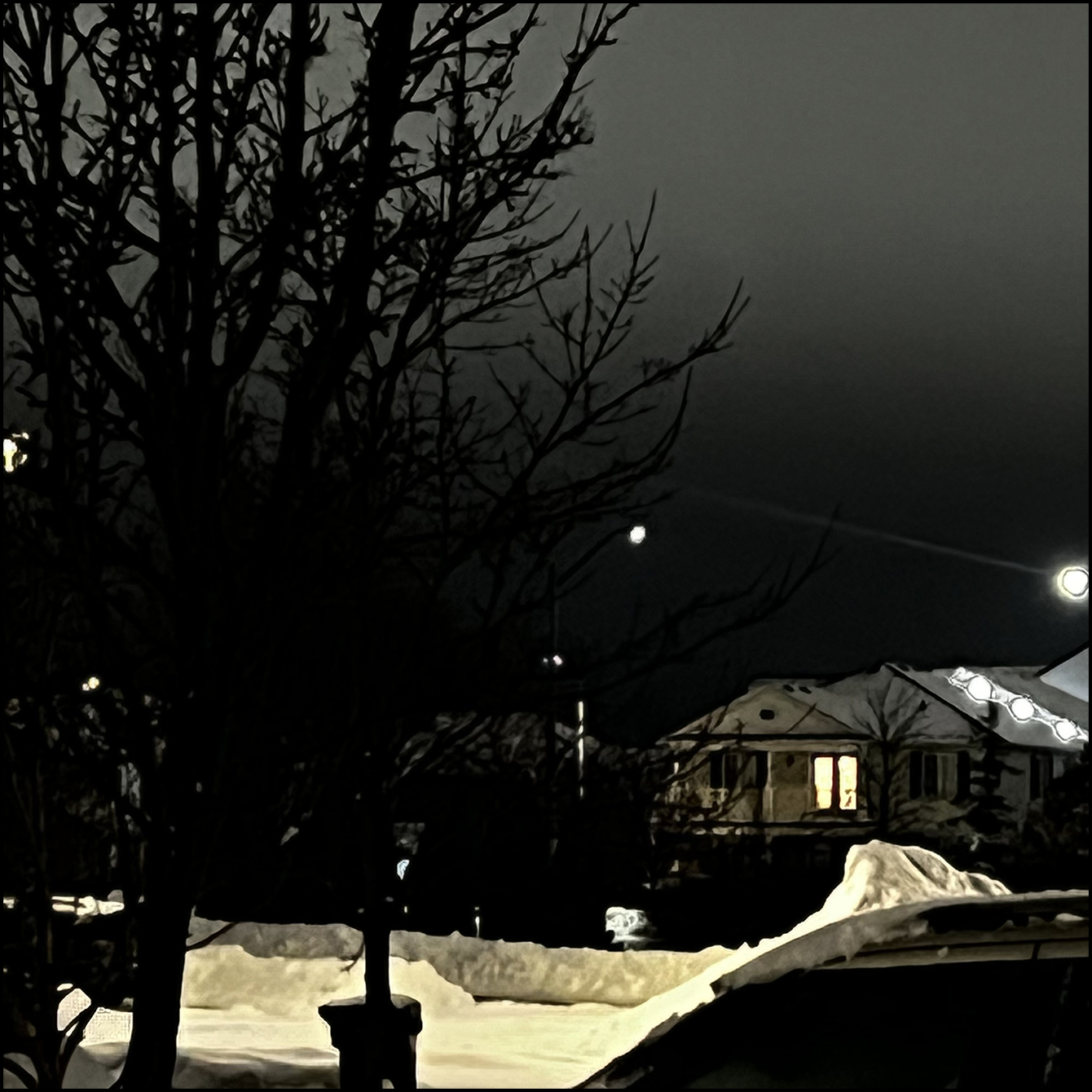 Echo of cars driving on the road from residential area