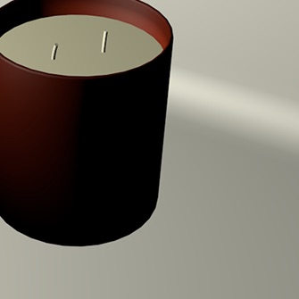 3d modelled candle