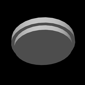 3d modelled coaster with no colour