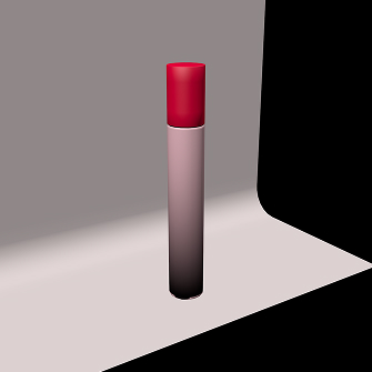 3d modelled mini glossier perfume bottle