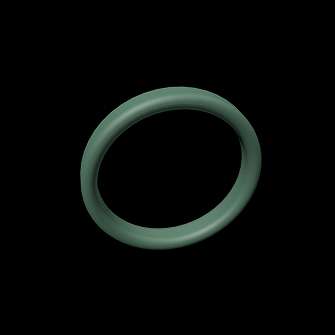 3d modelled ring cut from jade stone