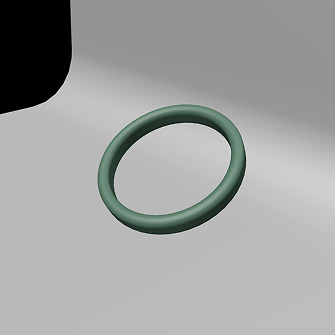 3d modelled ring cut from jade stone