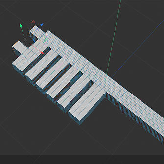 progress photo of 3d modelled brush